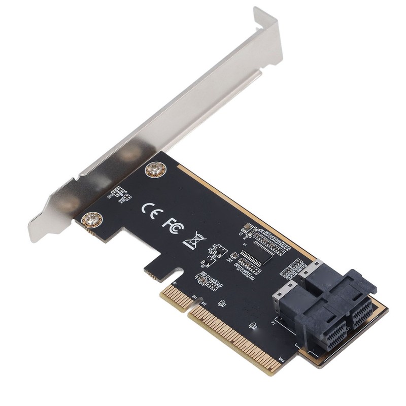 PCIe3.0 X8 to U.2 Adapter Card 64Gbps High Speed PCI