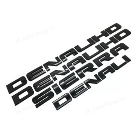 GM NEW 11-19 Gloss Black GMC Sierra Denali Duramax 2500 HD 3500HD Badge Emblem kit