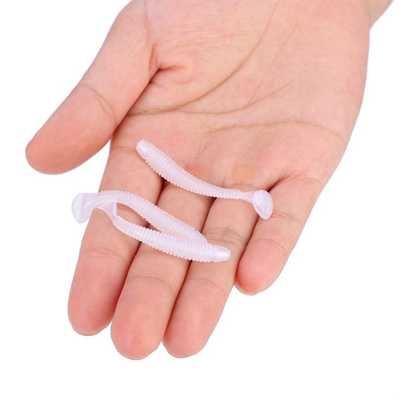 Señuelos De Pesca Plástico,Vinilos De Pesca,50 Pcs 5cm Suave Cebos