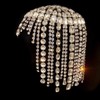 STONEFANS Vintage 1920s Rhinestone Headpiece Cap for Women Crystal Flapper