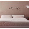 Mr&Mrs Wall Sticker Removeable Quote Vinyl Wall Art Decals