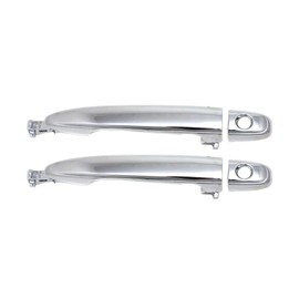 KarParts360 For Lexus RX400h 2006 2007 2008 Exterior Door Handles Front, Driver and Passenger Side | Pair | Chrome | With Key Hole | Excluded Push Button Start | Replacement For FDH010295, 6921058010