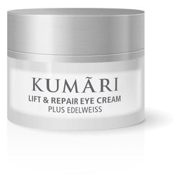Lift & Repair Eye Cream with Aloe Vera + Edelweiss Moisturises & Smooths Wrinkles - Anti-Ageing Eye Cream with 70% Undiluted Organic Aloe Vera Plant Juice (15 ml)