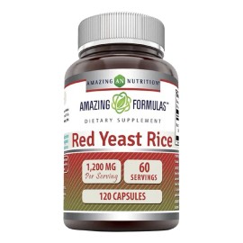 Amazing Nutrition Red Yeast Rice 1,200mg 120 Capsules