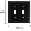 Harmon Designs Sunken Pearls Switch Plate/Wall Plate/Outlet Cover (Double Toggle,