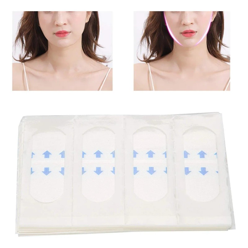 Cinta Lifting Facial Invisible 40 Pzs Reafirma Al Instante Blanco