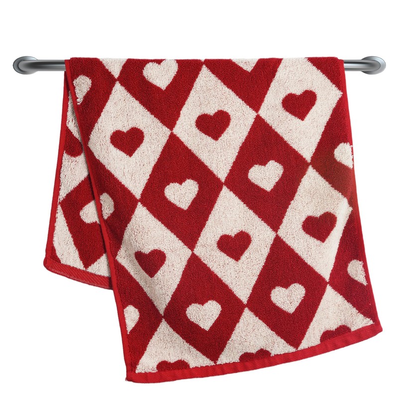 Leisofter Valentines Day Hand Towels for Bathroom(2 Pcs, 13" x