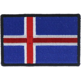 Iceland Country Flag 3 Inch Embroidered Patch IV5186 F3D36N