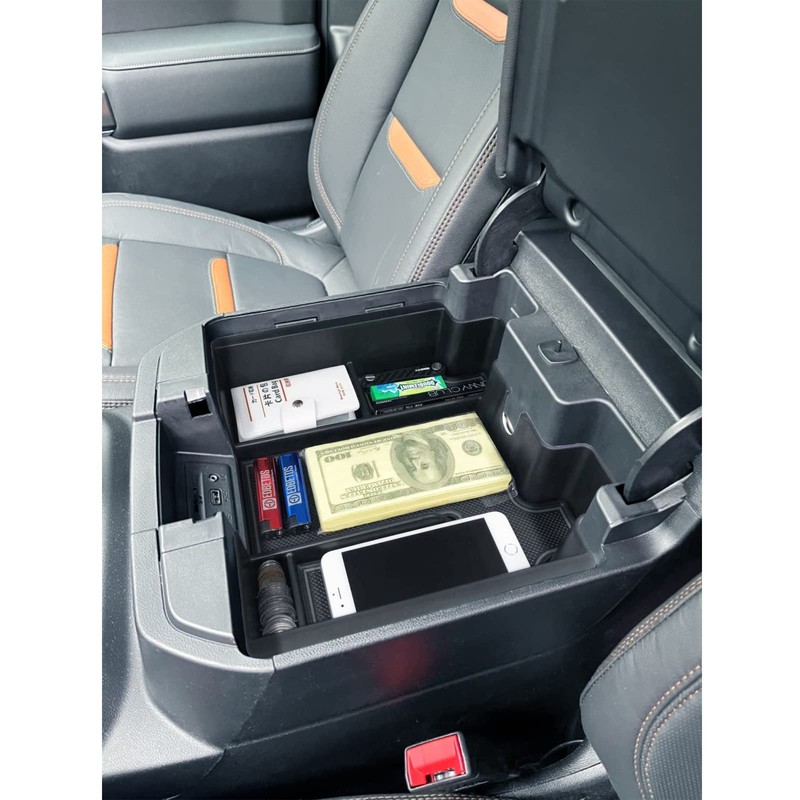 Full Size Center Console Organizer Tray Compatible with 2019-2022 Chevy