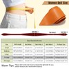 Alidodie 3 Pack Women Obi Belt Fashion PU Leather Wide