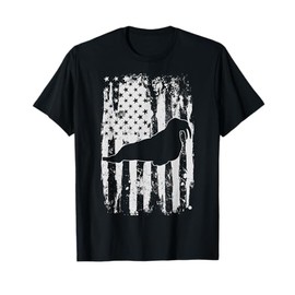 Walrus USA Flag Retro Vintage T-Shirt