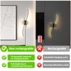 Daunton Modern Plug in Wall Sconce Set of 2, Black