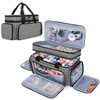 LUXJA Large 2 Layers Sewing Organizer Bag with 5 Detachable