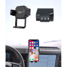 Masergogo Car Phone Holder for 2021-2025 Ford Bronco Auto Accessories Navigation Bracket Interior Decoration Mobile Cell Phone Mount, 360° Rotation, Don't Affect Air Vent
