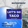 Let's Go Taco Car Magnet - 4" x 6" Reflective