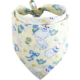 Dog Bandana Reversible Triangle Bibs Scarf Accessories for Cats Pets Animals
