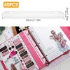 FdcLixuvol 40 Pcs 3 Hole Punched Magazine Holders, Magazine Binder