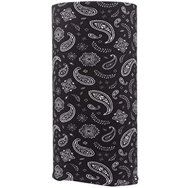 Bandana.com Black All Over Paisley Tube Headband Cooling Headband, Sports Headbands Unisex, Moisture Wicking- Single Piece