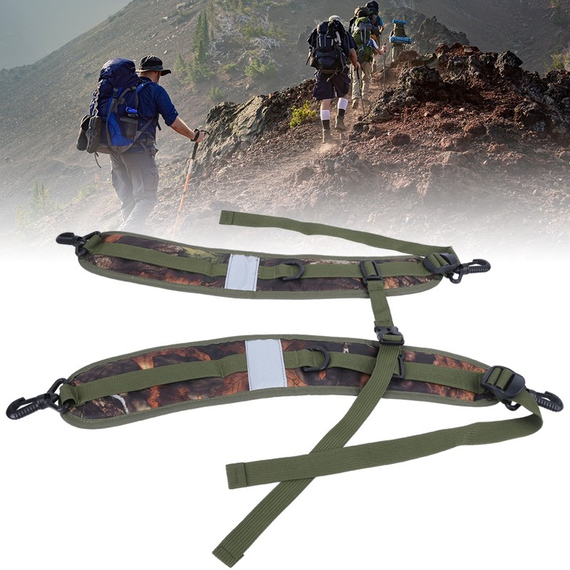 Waterproof Backpack Shoulder Straps Adjustable Replacement Strap Buckle Non-Slip for