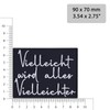 Sew-on with Saying "Vielleicht wird alles Vielleichter" Iron-On Patch with
