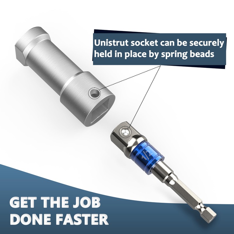 PS PRO 17 mm Unistrut Channel Socket Set – 1/2