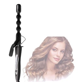 Bubble Wand Curling Iron 1”Curling Wand for Long Hair Tourmaline Ceramic 25mm Beach Wave Hair Curler Bubble Barrel Design Hair Waver Curler for Tousled Waves Curl