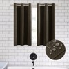 XTMYI Dark Brown Curtains for Living Room,Short Blackout Waterproof Shower