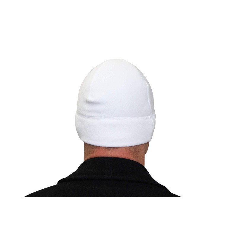 Temple Tape Tactical Fleece Watch Cap Beanie Pure White