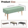 sourcing map Dining Bench Cover, Stretch Piano Long Bench Stool