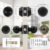 Knobonly Entry Door Knobs and Double Cylinder Deadbolt, Keyed Alike