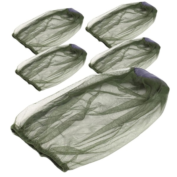 Parliky 5Pcs Portable Bug Net Hat Multi Function Fishing Beekeeper