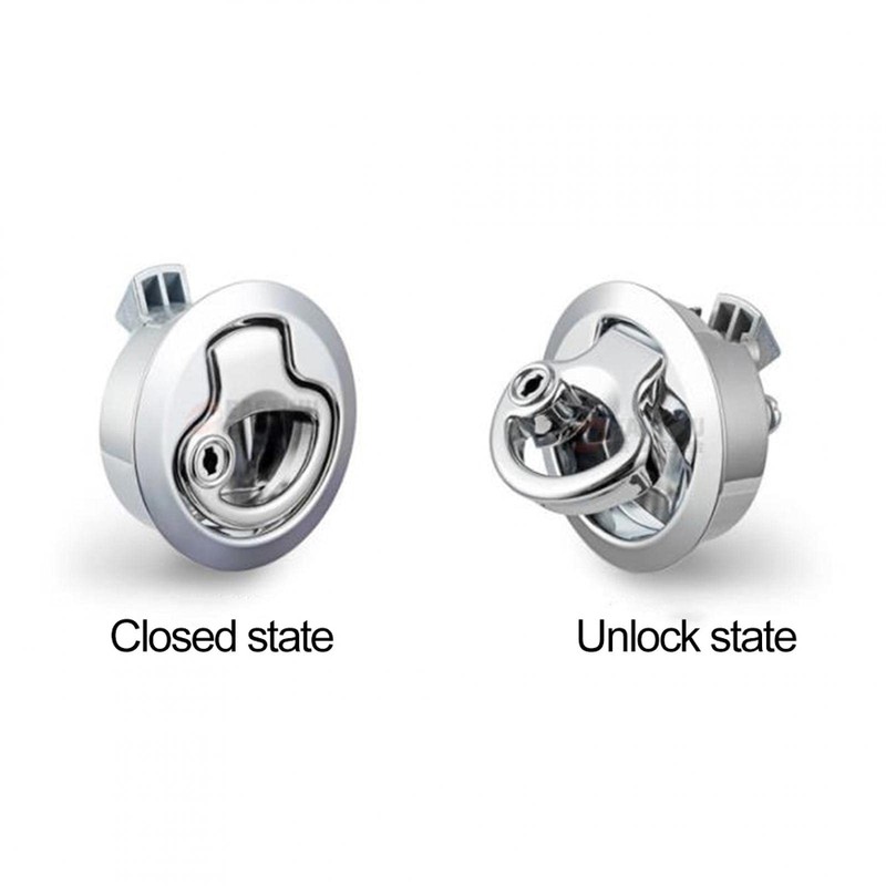 Boat Locking Hatch Latch, Flush Pull Slam Latch, Round Pull