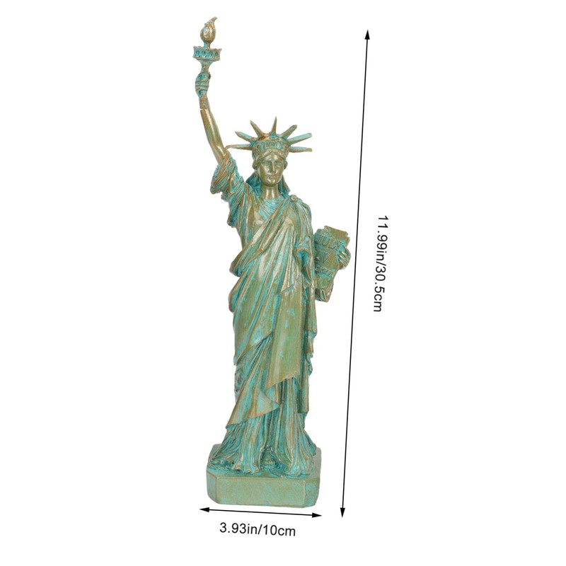 iplusmile Mini Statue of Liberty Resin Ornament Creative Desktop Decor
