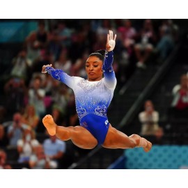 Champion 8x10 Photo SIMONE BILES 2024 Paris Olympics Gymnastics World Champion Gold USA