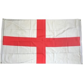 NWFlags England St George Flag Banner with Four Eyelets 5ft x 3ft 75d Premium Polyester Suitable For Flagpoles | Strong Polyester 5x3 foot material
