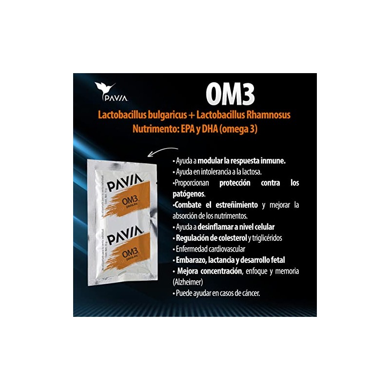 PAVIA Combo Nutricin DG FreeTX Omega 3 y AC Probiticos