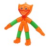 4PCS Telescopic Suction Cup Toy Cartoon Reduce Pressure Plastic Shape