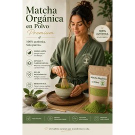 Té Matcha Orgánica Premium 100 Natural Polvo 100g                                                                                                     