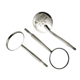 Dental Mirrors Tops Cone Socket Front Surface Rhodium Set of 12 ARTMAN Brand