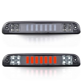 PIT66 LED 3rd Brake Light, Compatible with 1993-2011 Ford Ranger/Fit 1999-2016 Ford F250 SD F350 SD F450 SD F550 SD Smoky Lens Chrome Housing