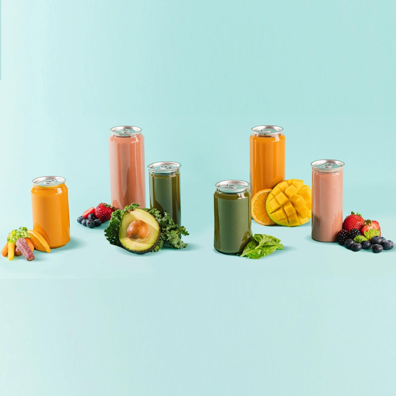 Hammont 200pk Plastic Juice Bottles with Caps – Sealable Smoothie,