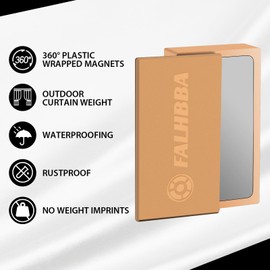 24 Pcs Outdoor Curtain Weights,Plastic Wrapped Heavy Duty Curtain Weights Keep Outdoor Curtains from Waving,Reduce Curtain Movement in Windy,Outdoor Drapery Clips Use for Patio,Mosquito,Cabana,Gazebo