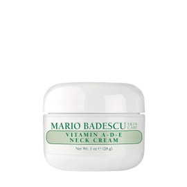 Mario Badescu Vitamin A-D-E Neck Cream for All Skin Types |1 oz Neck Cream Formulated with Rice Bran Oil & A&E / 모든 피부 타입을 위한 마리오 바데스쿠 비타민 A-D-E 넥 크림 | 쌀겨 오일 & A와 E로 조제 1온스 Neck Cream