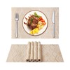 ASYOUWISH Set of 6 PVC Kitchen Table Place Mats, Non-Slip