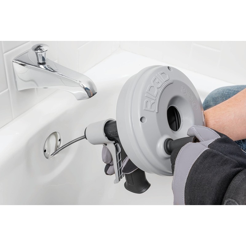 RIDGID 57038 Drain Cleaner, No Size, Kwik Spin+ / Gray