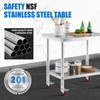 KUARBARR Stainless Steel Table for Prep & Work with 4