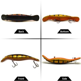AYVANBER 18 CM Duckbill Platypus Floating Swimming Trolling Plug Pike Muskie Hard Lure Jointed Swimbait Fishing Lures Bait Baits Life-Like Lure Minnow Bass Pike Musky New (5)