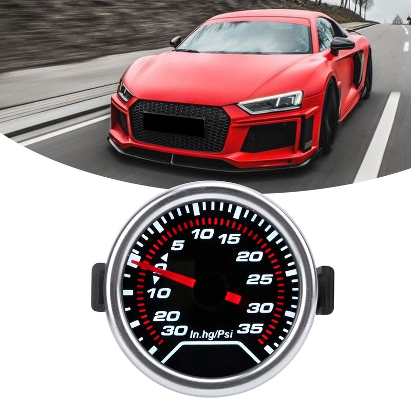 2in Turbo Boost Gauge -30-35PSI Red Pointer High Accuracy Meter