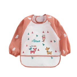 ElecMotive 3pcs Baby Meal Waterproof Apron Long Sleeve Bib 6 Months - 3 Years Old