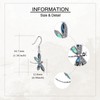 Dragonfly Earrings S925 Sterling Silver Dragonfly Abalone Shell Dangle Drop